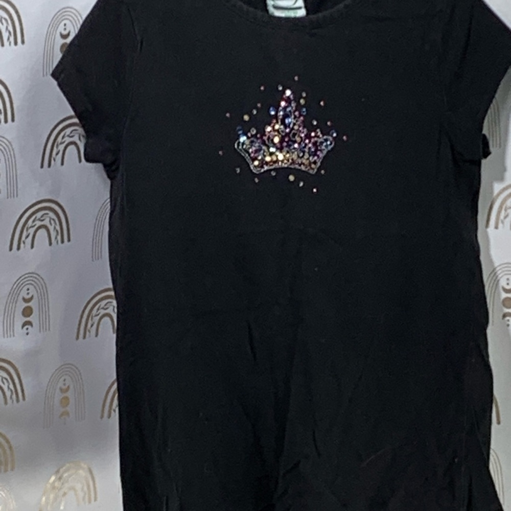 Circo Black Tee with Sparkling Crown Design